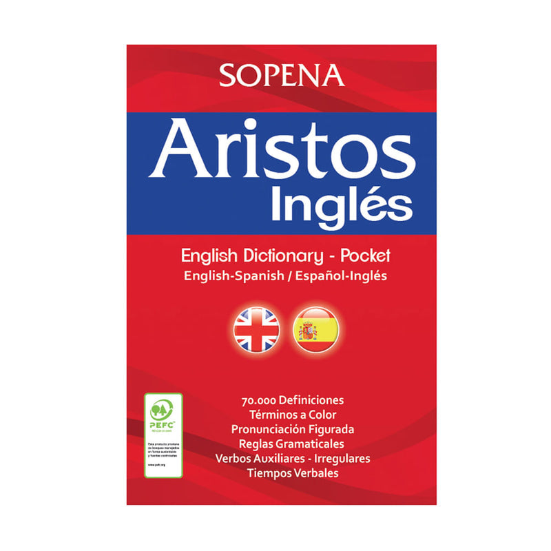 Diccionario Aristos Ingles/ Español Tapa Flexible 534 Paginas Sopena