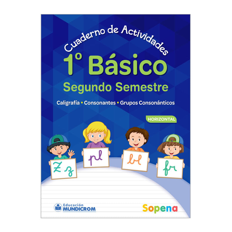 Cuaderno Actividades Caligrafia Horizontal Primero Basico Sopena