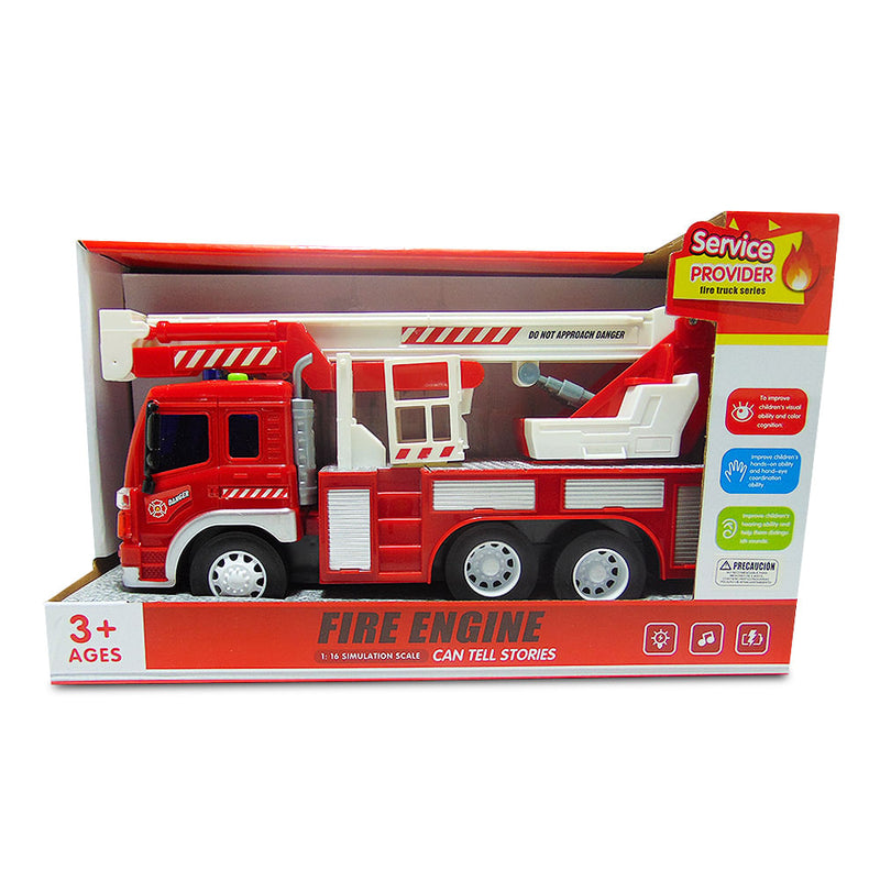 Carro Bomberos Con  Sonido Y Luz 31X19  Cm Nobel Toys