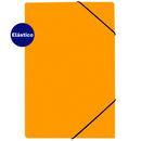 Carpeta Con Elastico Estandar Oficio 41 A 80 Hojas Naranjo Neon Lavoro