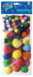 Pompones Colores Surtidos Bolsa 130 Pcs  Art & Craft