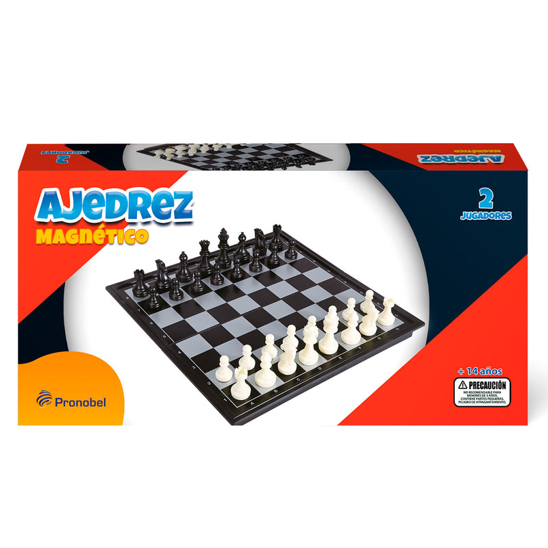 Juego De Salon Ajedrez Magnetico Tablero 32X32 Cm Nobel Toys