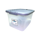 Caja Plastica Transparente 30 Litros Tapa Colores Surtidos  Pronobel