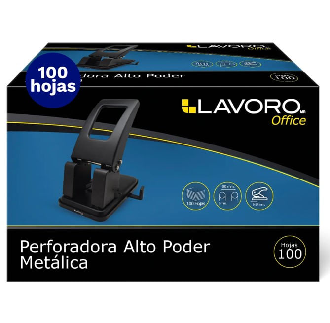 Perforadora Alto Poder 100 Hj Met Negra Lavoro