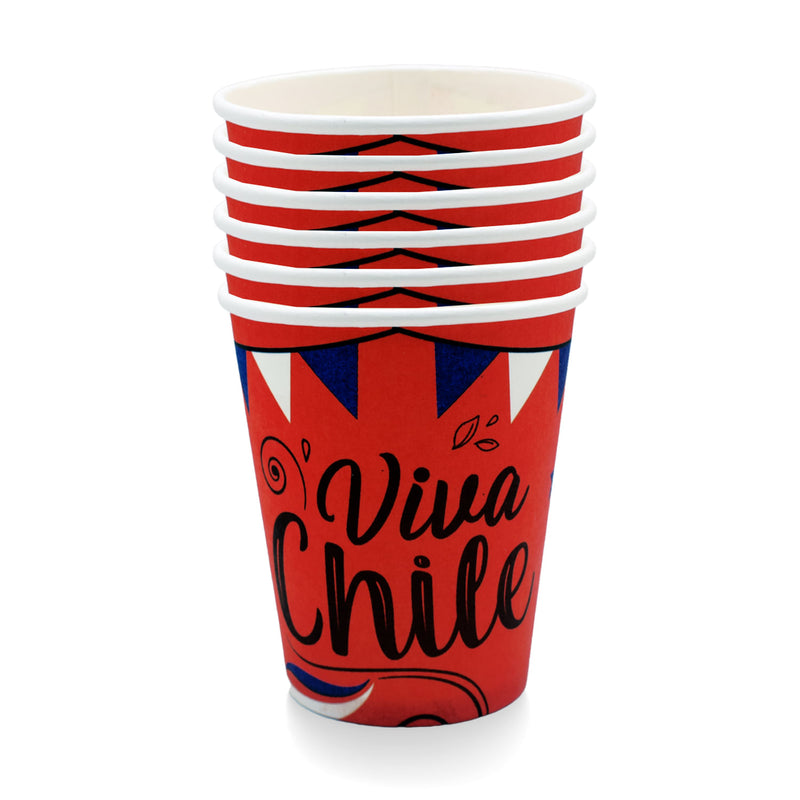 Vaso 250 Cc Dieciochero Diseños 6 Unidades Big Party