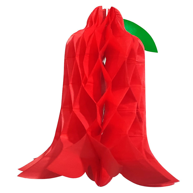 Adorno 18 Copihue Rojo 25 Cm Big Party