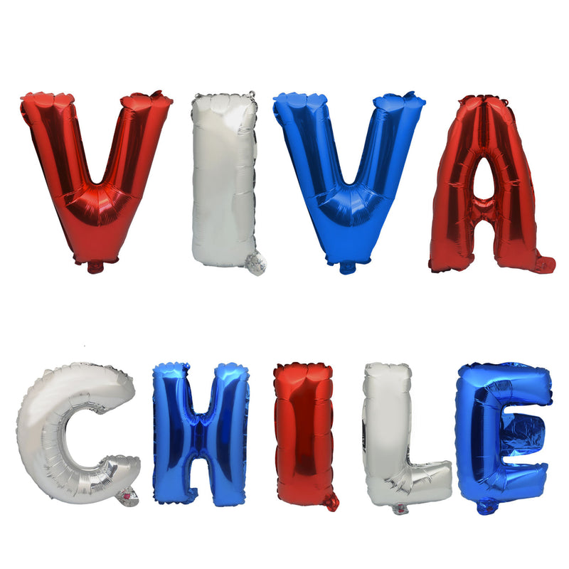 Globo Metalico Viva Chile Big Party