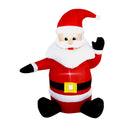 Decoración Papa Noel Inflable Led 120 Cm Fiestamania