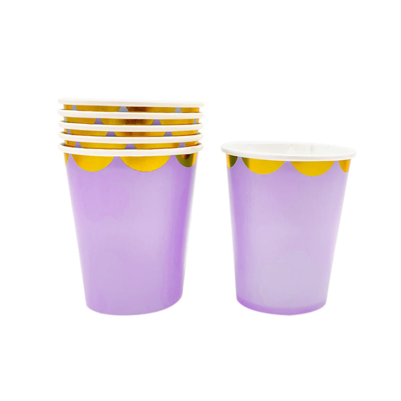 Vaso Carton 210 Cc Morado Pastel 6 Unidades Fiestamania Sku: 543946