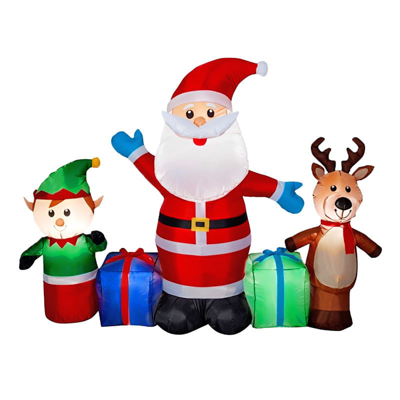 Decoración Navidad Inflable Led 150 Cm Feco