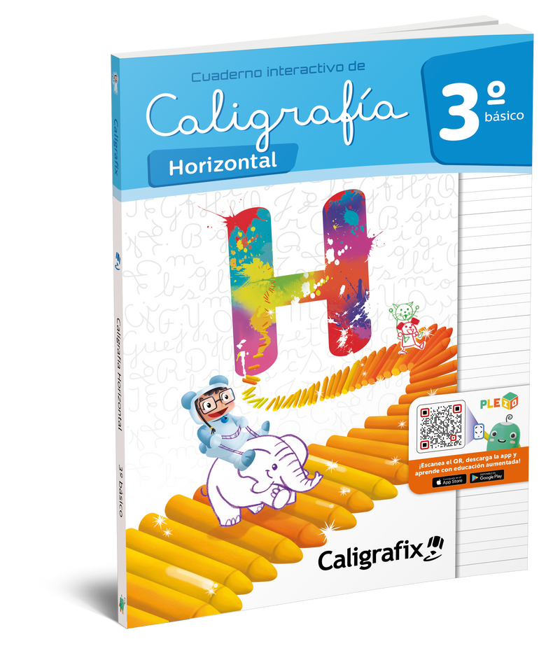 Libro De Apresto Caligrafia Horizontal Tercero Basico Caligrafix