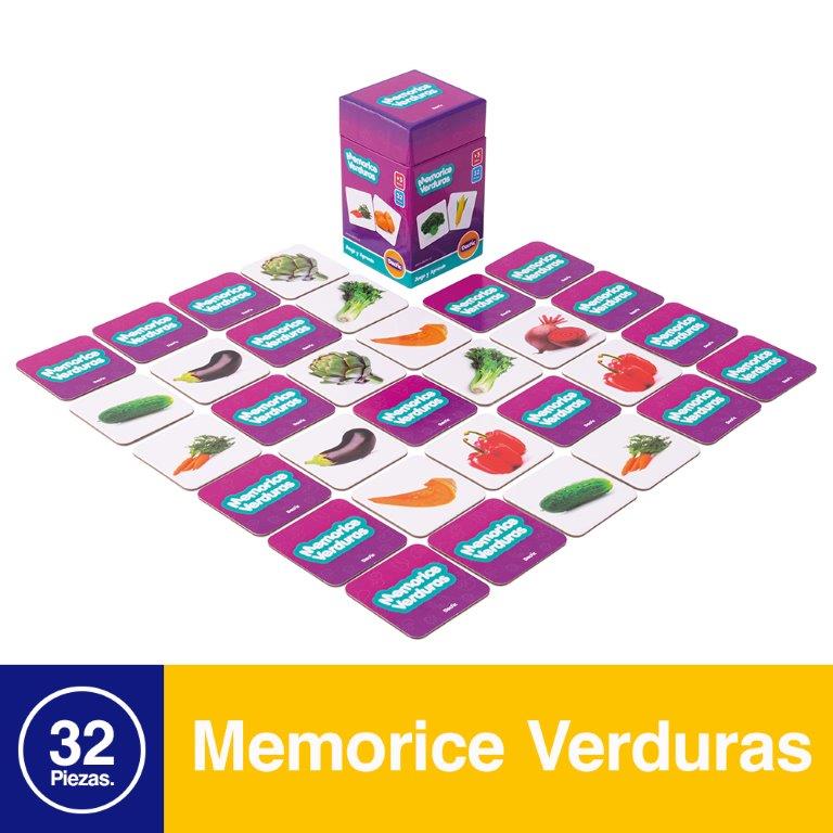 Juego de Mesa Memorice Verdura Carton Dactic