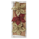 Set 3 Flor Glitter 11 Cm Big Party