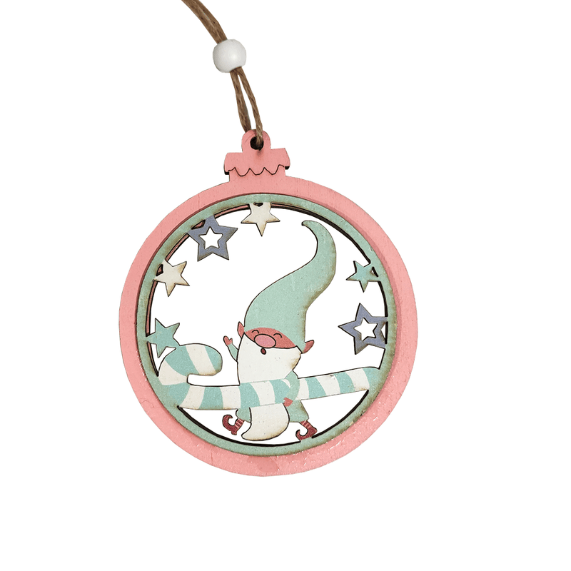 Adorno Navidad Madera 10 Cm Big Party