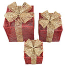 Set Caja Navideña Rojo Dorado Big Party