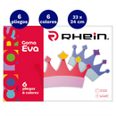 Carpeta Con Goma Eva 6 Colores 6 Laminas Rhein