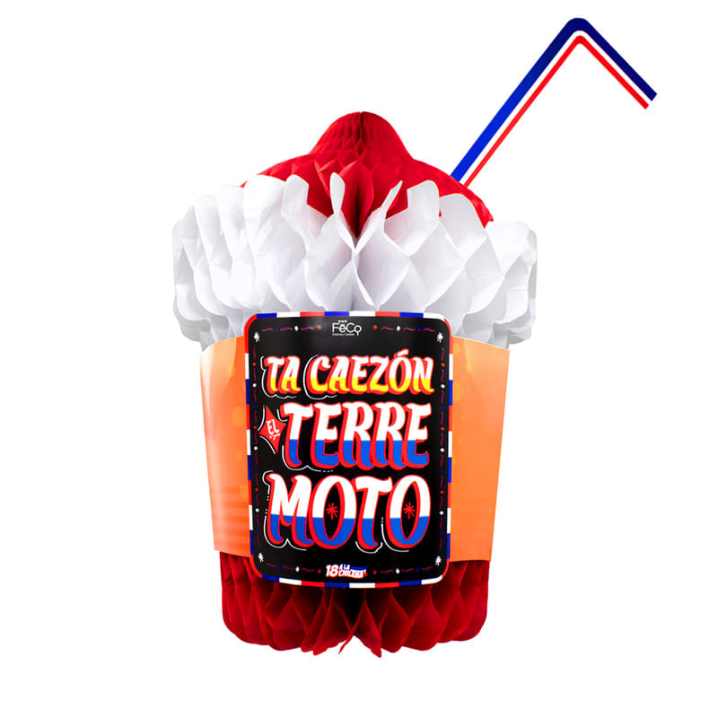 Adorno Dieciochero Terremoto 41 x 60 Cm 1 Unidad Feco