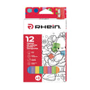 Lapices 12 Colores Largos Jumbo Triangulares Rhein + Sacapunta