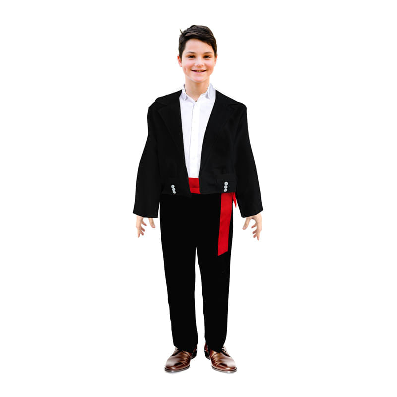 Traje Huaso Elegante T6 Negro 1 Unidad Fiestamania