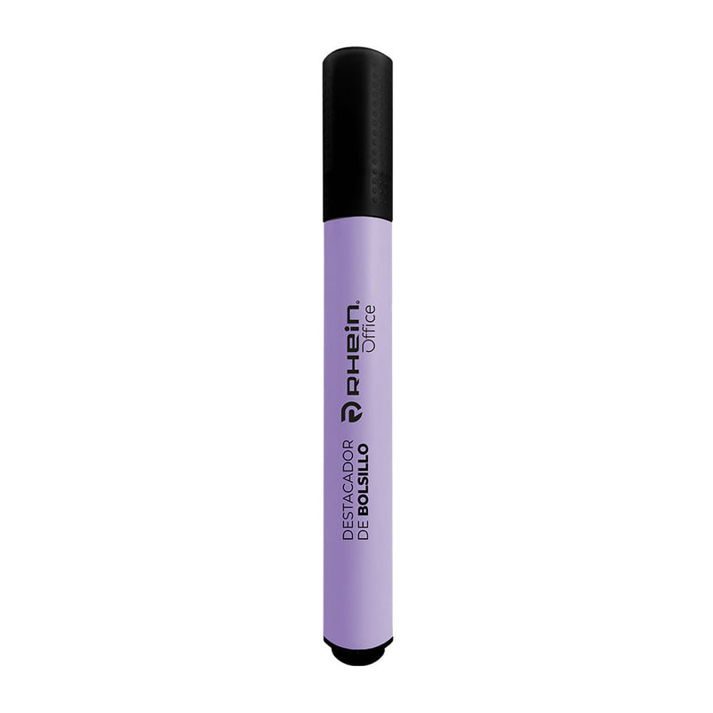 Destacador De Bolsillo Punta Biselada Morado Rhein
