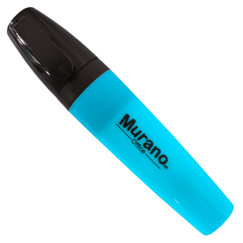 Destacador De Escritorio Punta Biselada Celeste 1 Unidad Murano