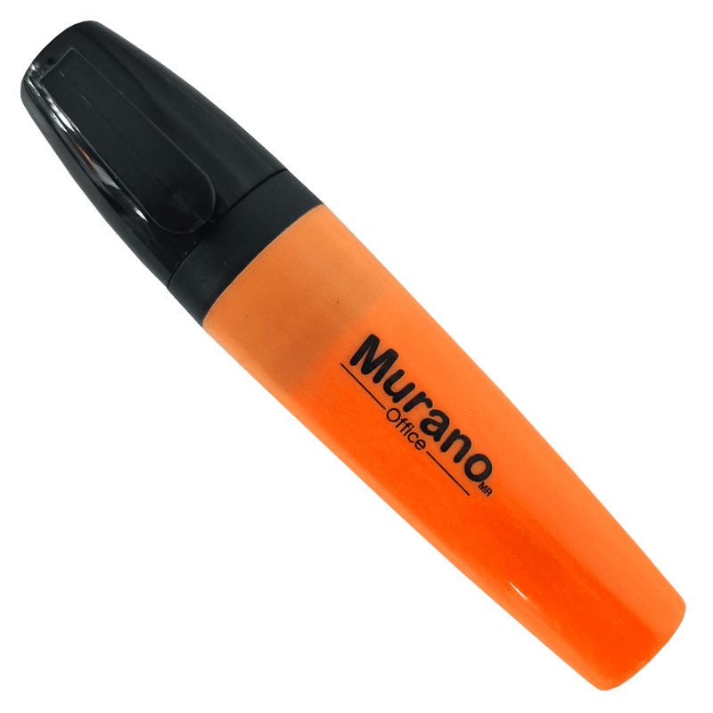 Destacador De Escritorio Punta Biselada Naranjo 1 Unidad Murano