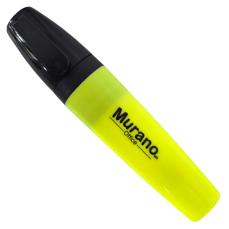 Destacador De Escritorio Punta Biselada Amarillo 1 Unidad Murano