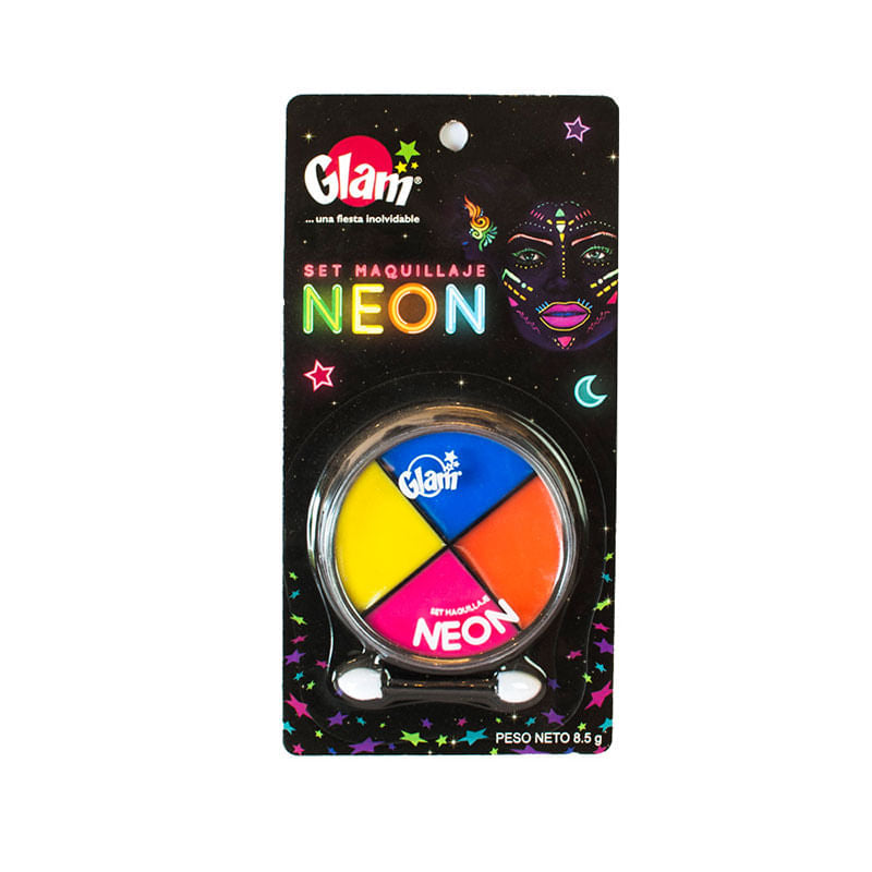 Maquillaje Set 4 Colores Neon 1 Uni Glam