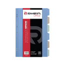 Separador Oficio Cartulina 6 Posiciones Rhein