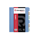 Separador Carta Cartulina 6 Posiciones Rhein