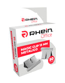 Repuesto Para Magic Clip 13 Mm Metalico 50 Unidades Cromado Rhein