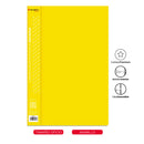 Carpeta Plastica Con Gusano Oficio Datafile Amarilla Rhein