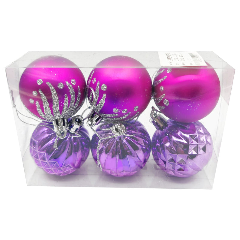 Set 6 Esferas Fucsia Big Party