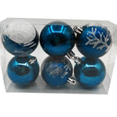 Set 6 Esferas Turqueza Big Party