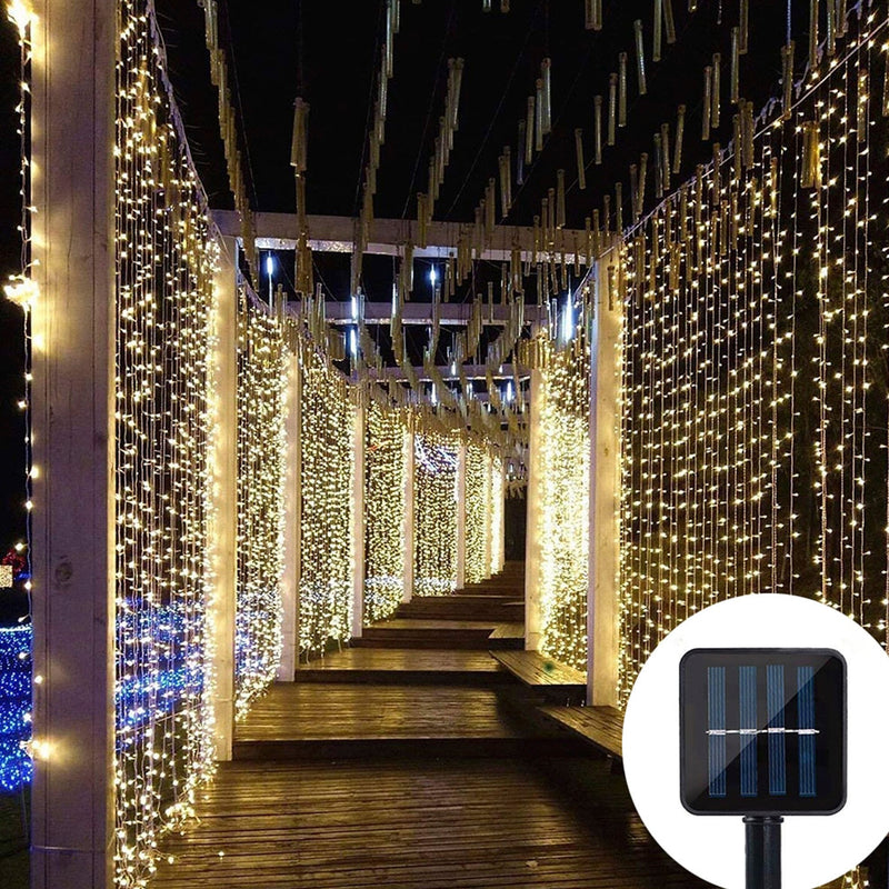 Luces De Navidad Cascada 3 Mt 12 Piezas Big Party